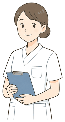 ほほえむ看護師のイラスト